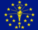 Grafika flagi Indiana