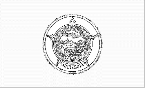 Kontur flagi do kolorowania: Minnesota
