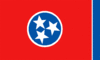 Grafika flagi Tennessee