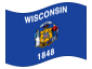 Animowana flaga Wisconsin
