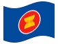 Animowana flaga ASEAN (Stowarzyszenie Narodów Azji Południowo-Wschodniej)