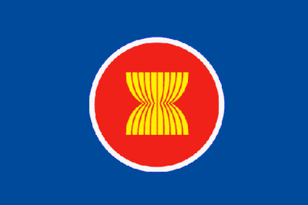 Flaga ASEAN (Stowarzyszenie Narodów Azji Południowo-Wschodniej)