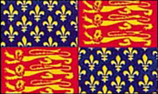 Flaga Król Edward III (1312 - 1377)