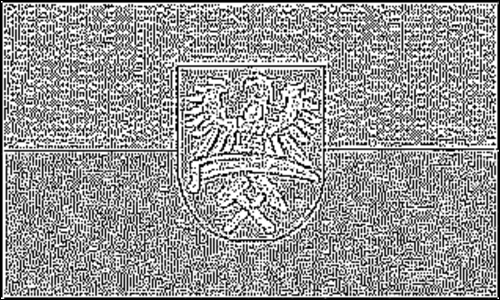 Kontur flagi do kolorowania: Górny Śląsk