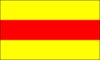 Grafika flagi Badenia bez herbu