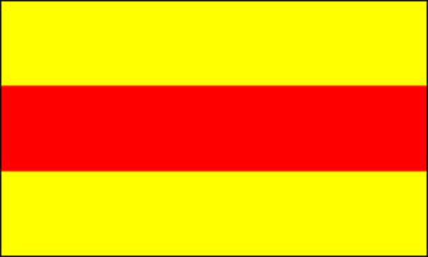 Flaga Badenia bez herbu