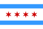 Grafika flagi Chicago
