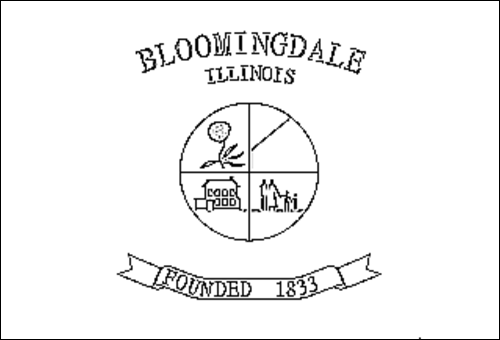 Kontur flagi do kolorowania: Bloomingdale