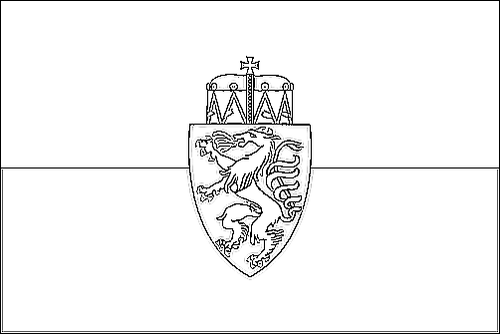 Kontur flagi do kolorowania: Styria (flaga służbowa)