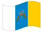 Animowana flaga Wyspy Kanaryjskie