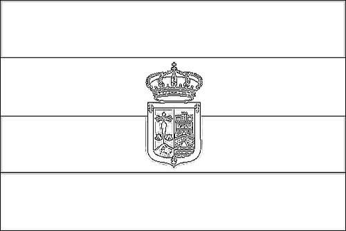 Kontur flagi do kolorowania: La Rioja