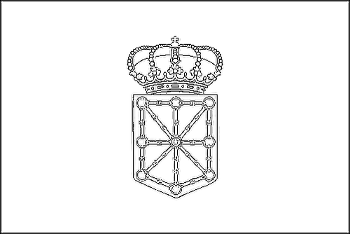Kontur flagi do kolorowania: Navarra