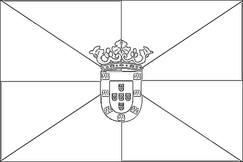 Kontur flagi do kolorowania: Ceuta