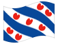 Animowana flaga Fryzja (Fryslân)