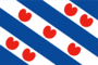 Grafika flagi Fryzja (Fryslân)