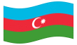 Animowana flaga Azerbejdżan
