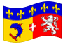 Animowana flaga Rhône-Alpes