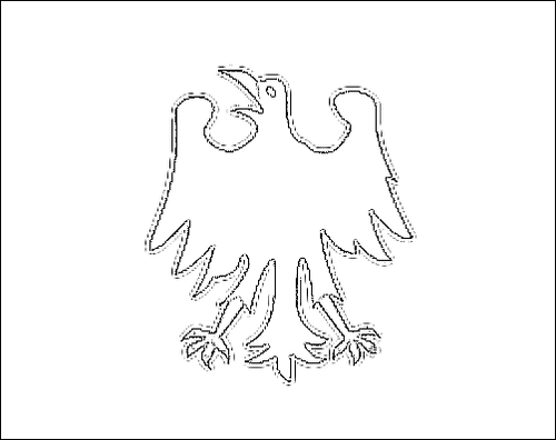 Kontur flagi do kolorowania: Święte Cesarstwo Rzymskie (do 1401 r.)