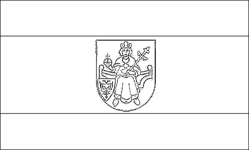 Kontur flagi do kolorowania: Saterland (Seelterlound)