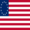 Betsy Ross (USA 1777-1795)-Flaga kwadratowa