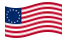 Betsy Ross (USA 1777-1795)- machanie flagą