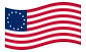 Betsy Ross (USA 1777-1795)- machanie flagą
