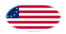 Betsy Ross (USA 1777-1795)-Flaga jako winieta owalna