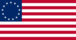 Betsy Ross (USA 1777-1795)-Flaga prostokątna