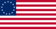 Grafika flagi Betsy Ross (USA 1777-1795)