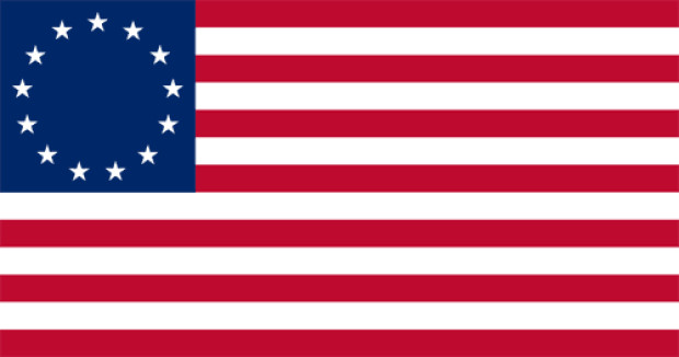 Flaga Skonfederowane Stany Ameryki (Betsy Ross) (1776-1795)