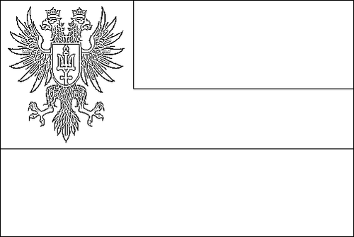 Kontur flagi do kolorowania: Czernihów
