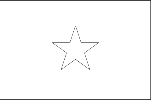 Kontur flagi do kolorowania: Somalia