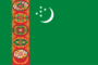 Grafika flagi Turkmenistan