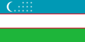 Grafika flagi Uzbekistan