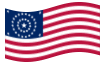 Animowana flaga USA 38 gwiazd (1877 - 1890)