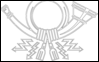 Deutsche Bundespost (flaga służbowa w latach 1950-1994) – flaga do kolorowania