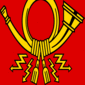 Deutsche Bundespost (flaga służbowa w latach 1950-1994)-Flaga kwadratowa