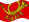 Falująca Deutsche Bundespost (flaga służbowa w latach 1950-1994) flaga statyczna