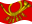 Falująca Deutsche Bundespost (flaga służbowa w latach 1950-1994) flaga statyczna