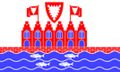 Heiligenhafen-Flaga prostokątna