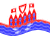Falująca Heiligenhafen flaga statyczna
