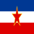 Jugosławia-Flaga kwadratowa