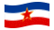Jugosławia- machanie flagą