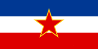 Jugosławia-Flaga prostokątna