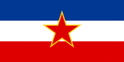 Jugosławia-Flaga prostokątna