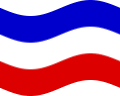Falująca Szlezwik-Holsztyn (prowincja pruska) flaga statyczna